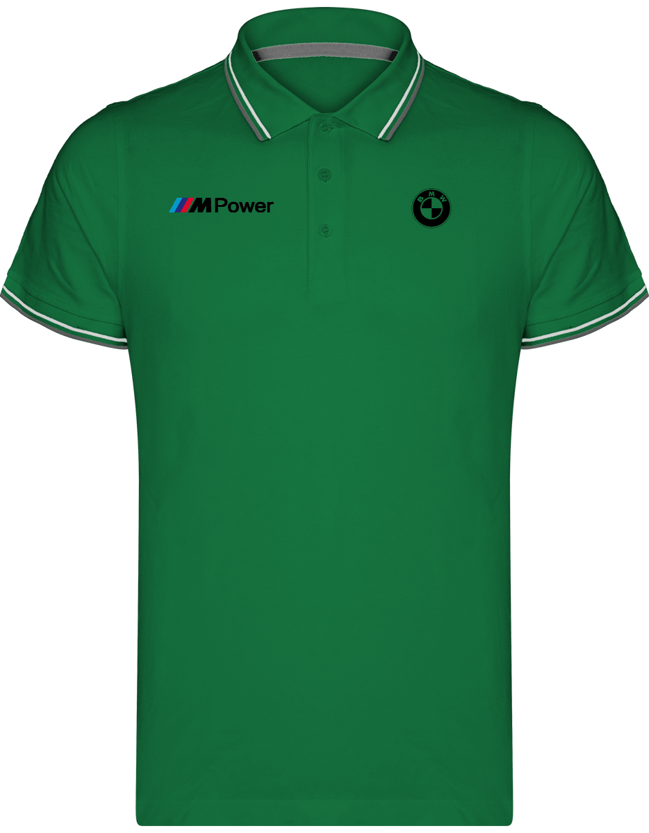 BMW Polo Herren Maille Piquées 2 bandes