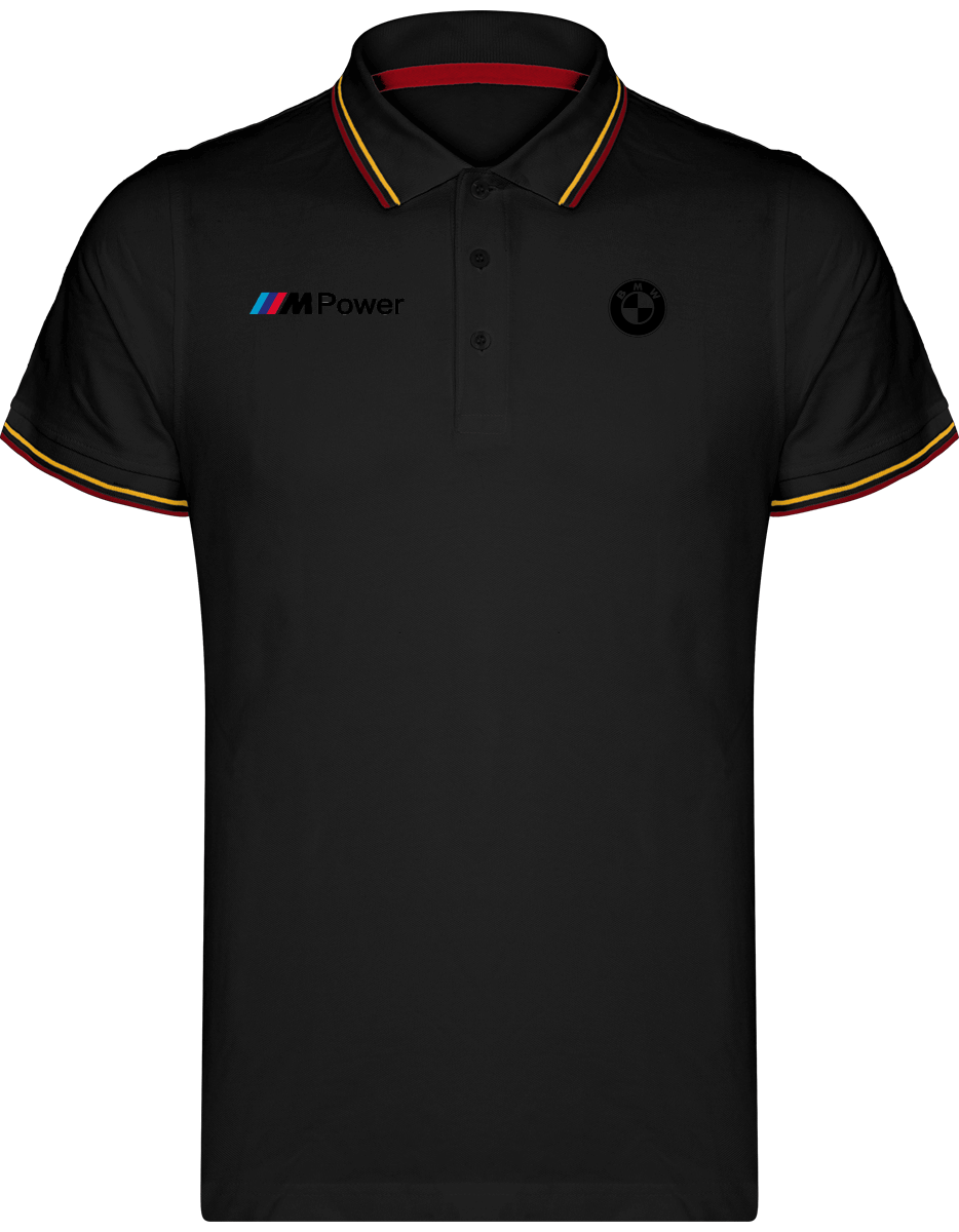 BMW Polo Herren Maille Piquées 2 bandes