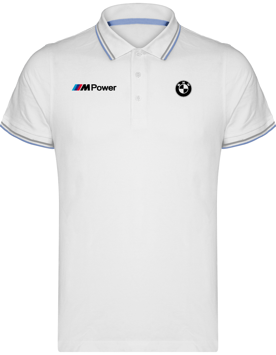BMW Polo Herren Maille Piquées 2 bandes