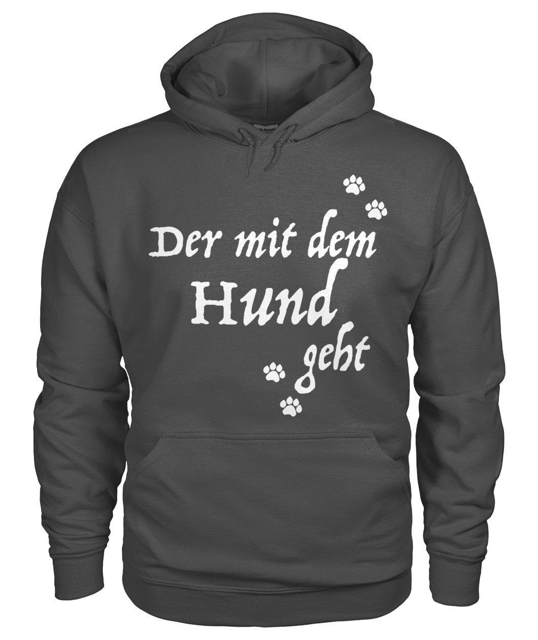 Der mit dem Hund geht Gildan Hoodie - TeePerfect