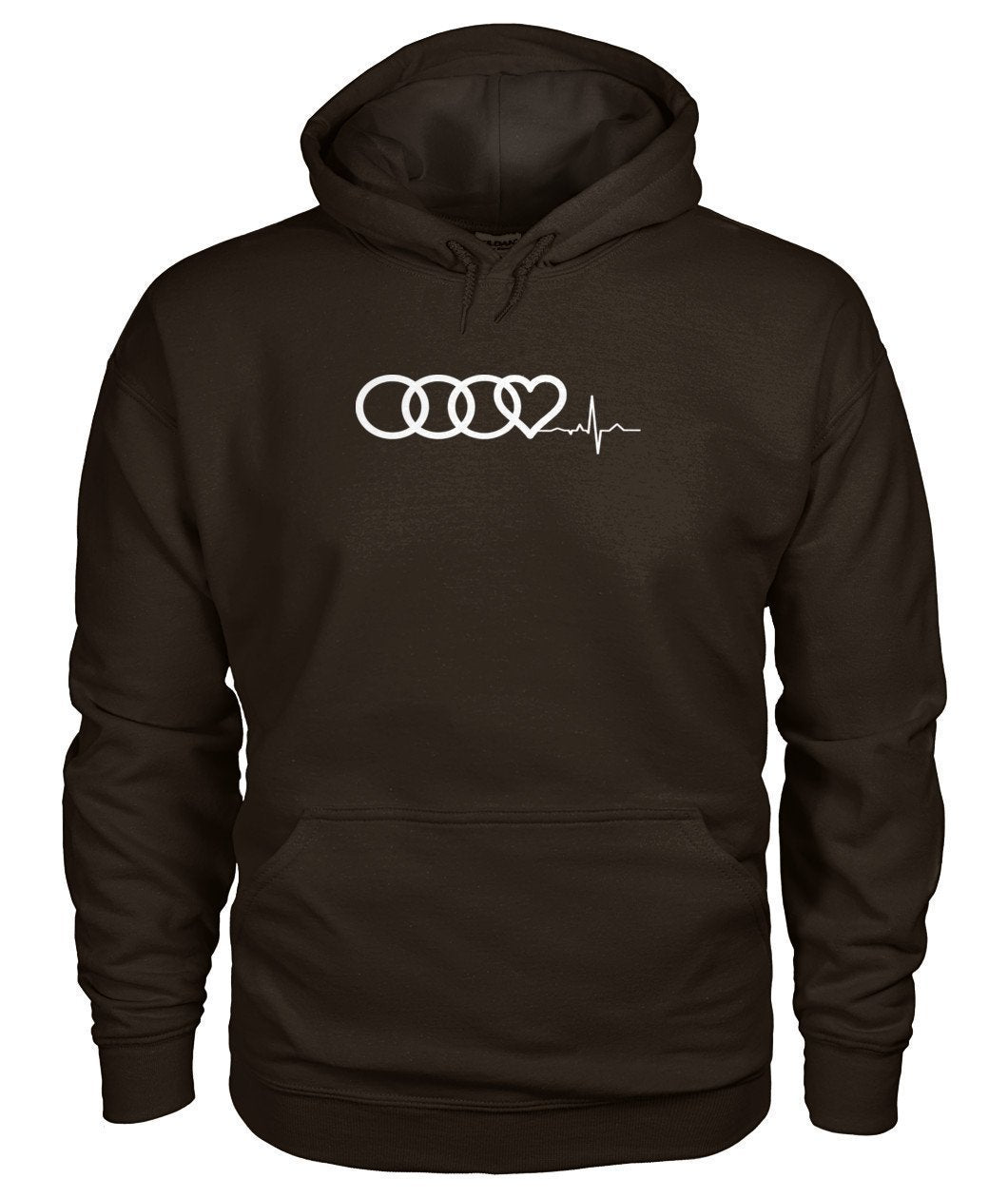 AUDI Herzschlag HEART BEAT Gildan Hoodie - TeePerfect