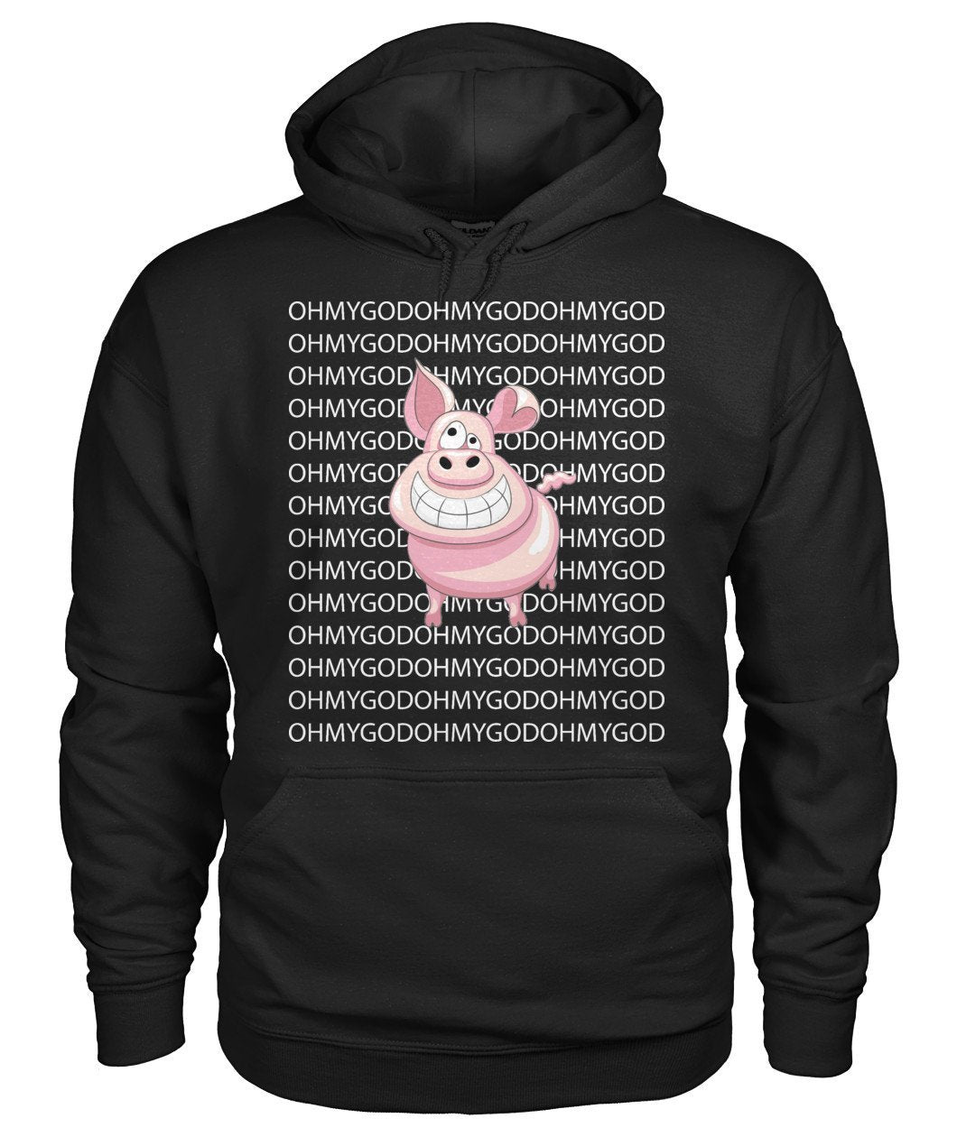 Oh My God Pig - Schwein Gildan Hoodie - TeePerfect
