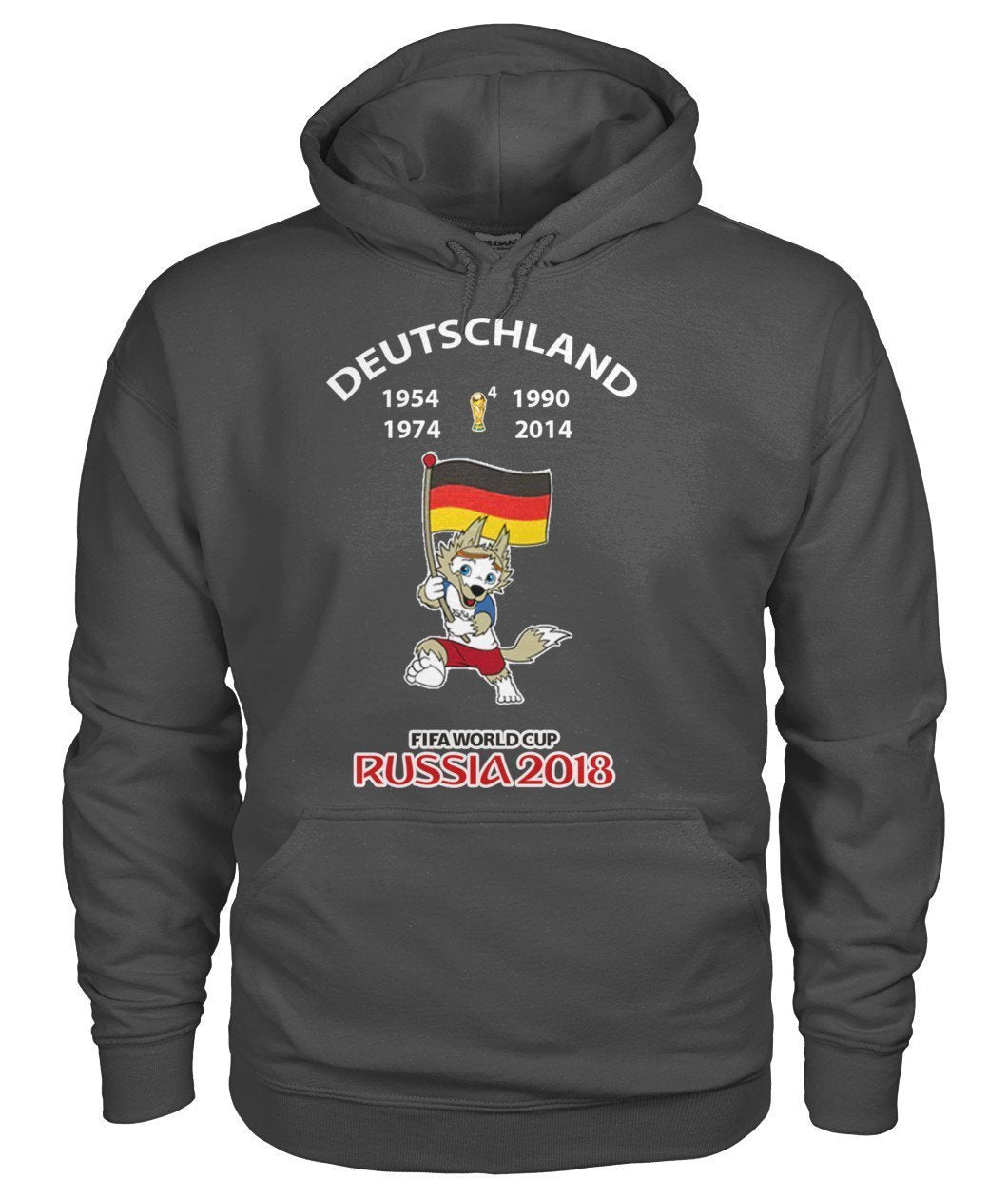 Deutschland Fußball WM 2018 Gildan Hoodie