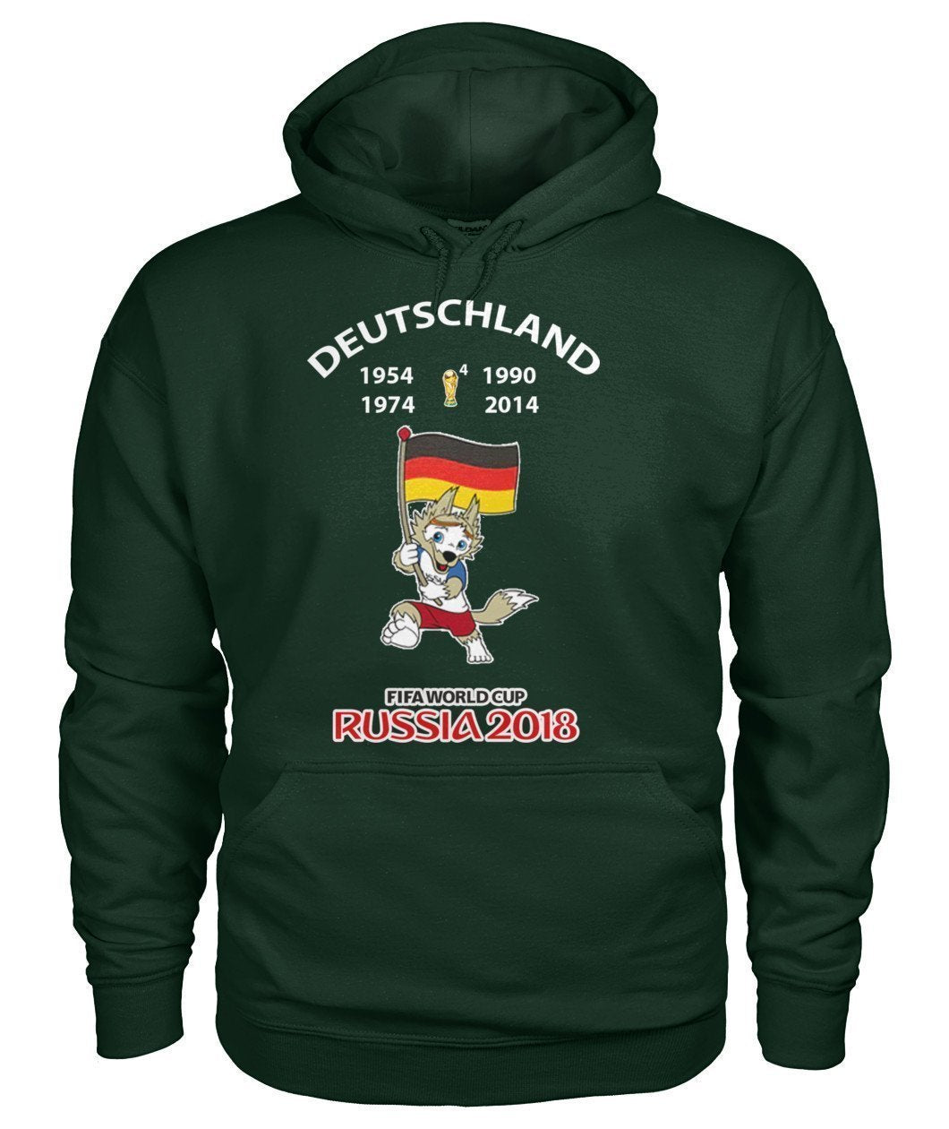 Deutschland Fußball WM 2018 Gildan Hoodie