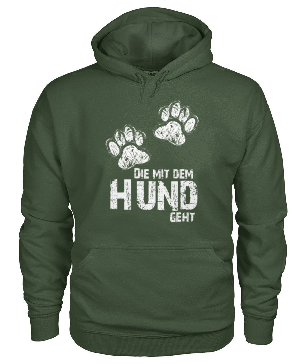 Die mit dem hund geht -- Gildan Hoodie - TeePerfect