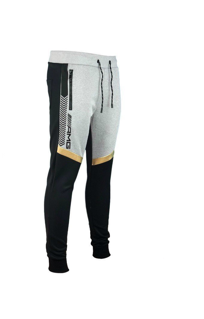 Men Tracksuit Grey Or Bande Black Mercedes AMG