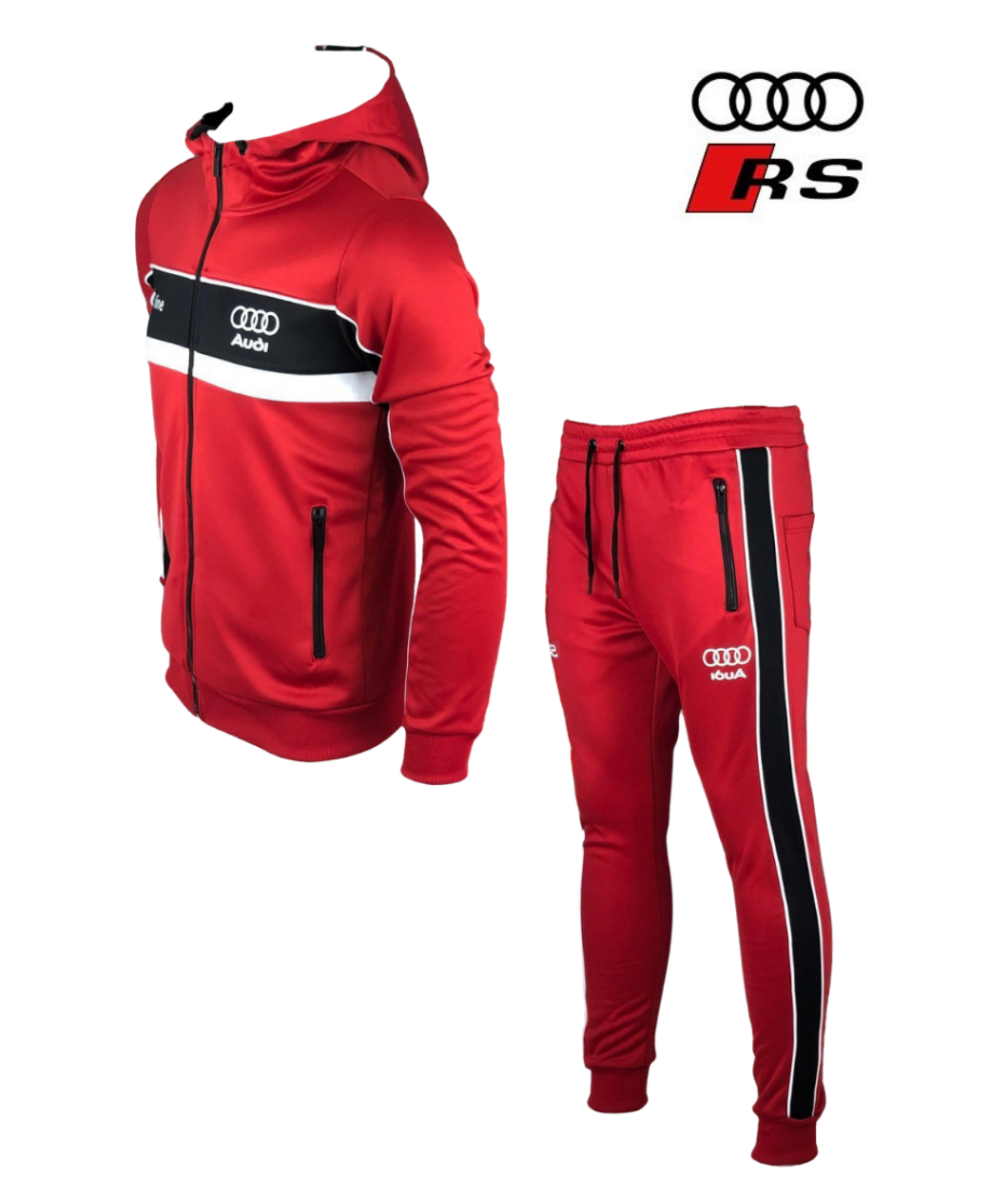 Audi Tracksuit Red Black White Audi