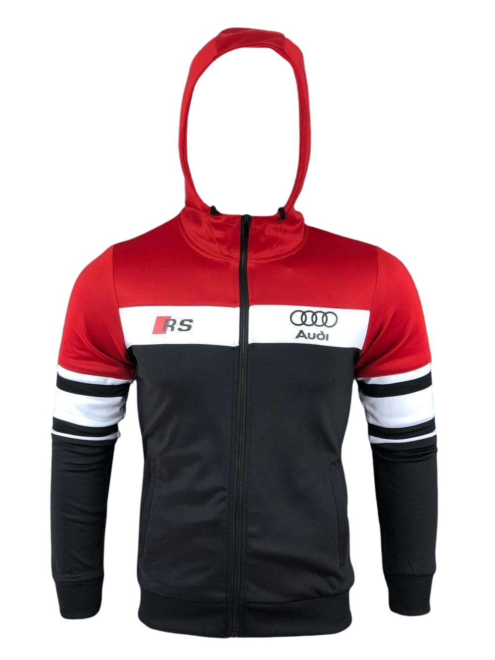 Men Audi Tracksuit Red Black White AUDI