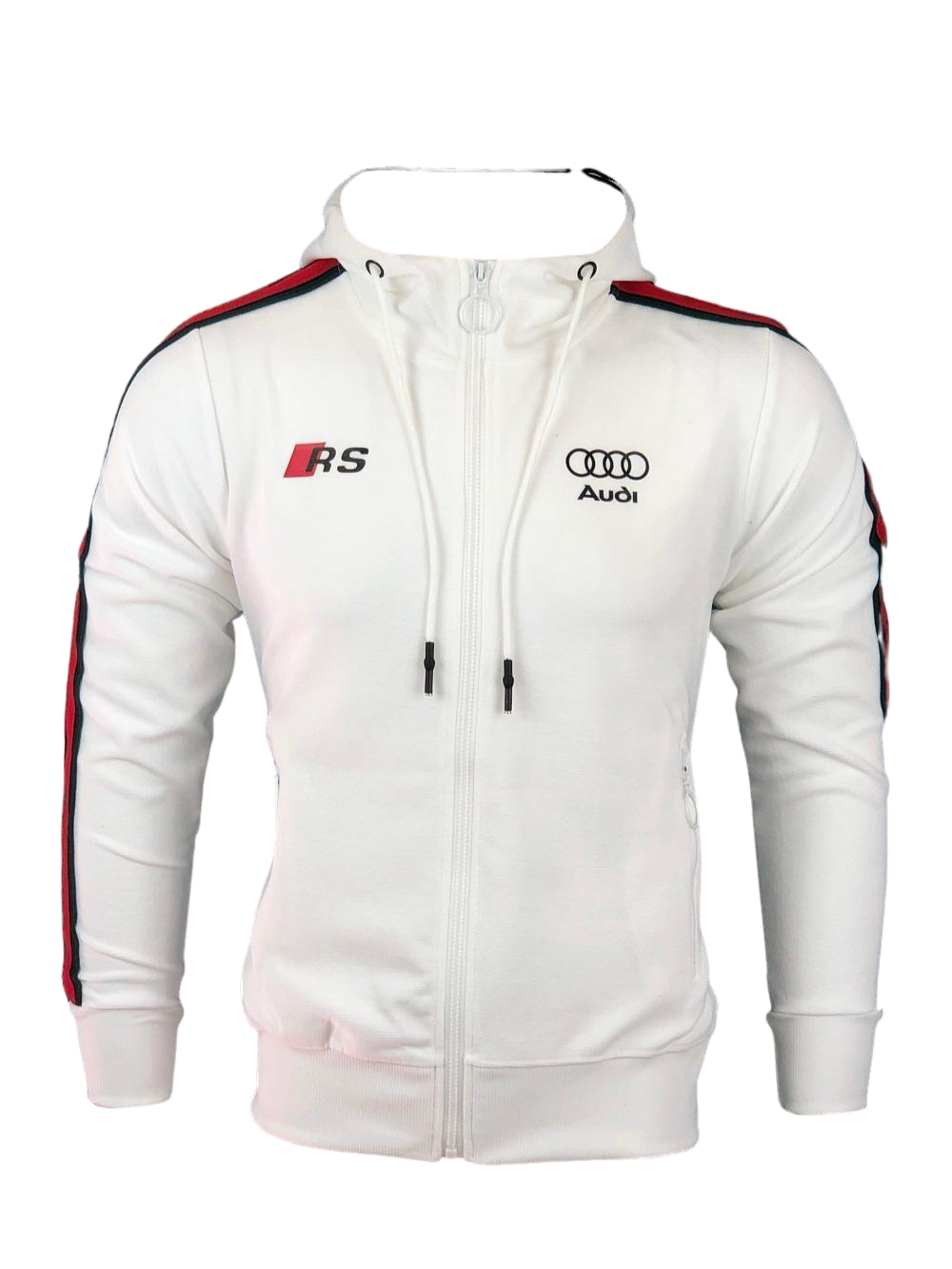 Audi Tracksuit Training White Bandes Red AUDI RS