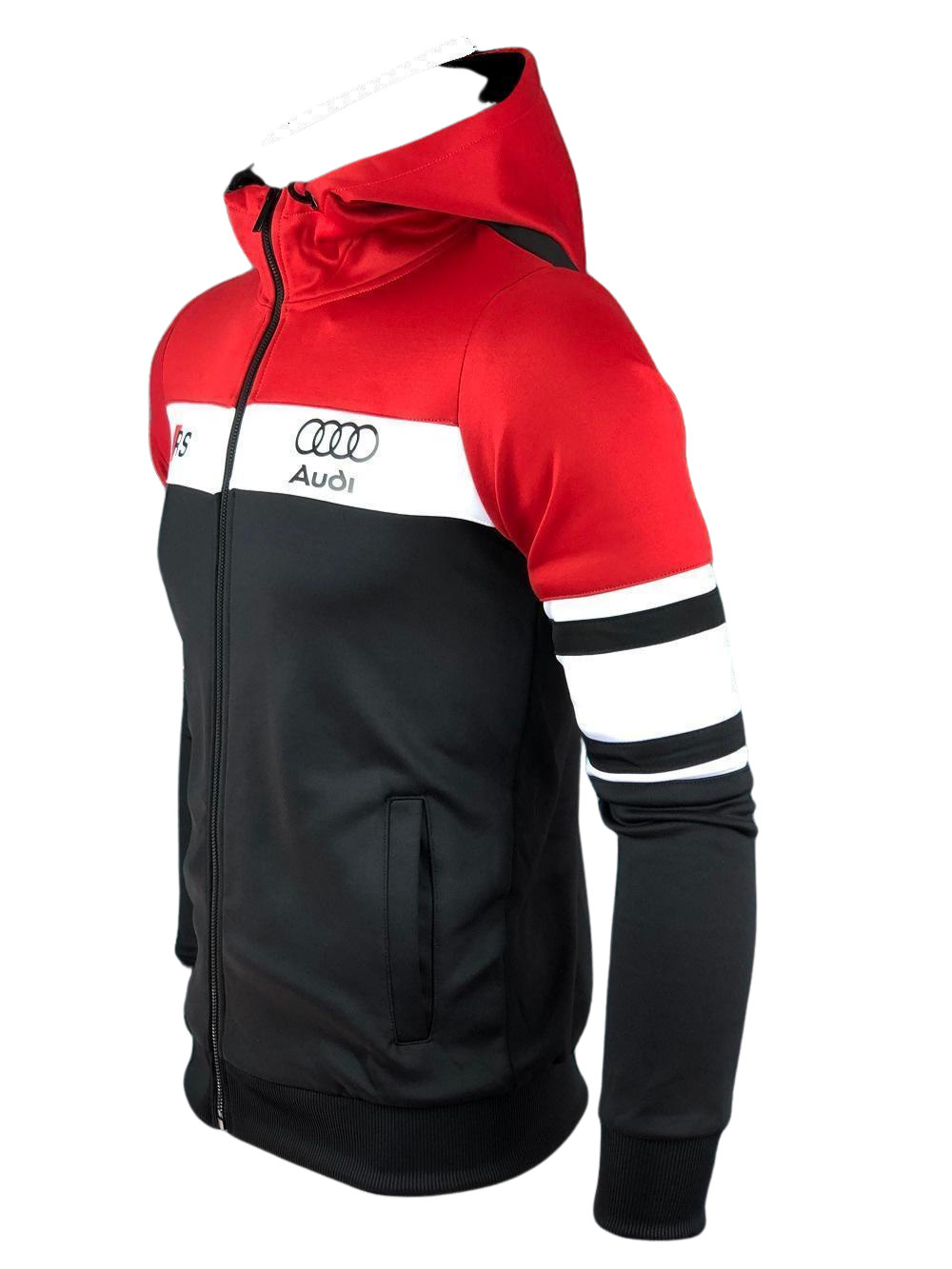 Men Audi Tracksuit Red Black White AUDI