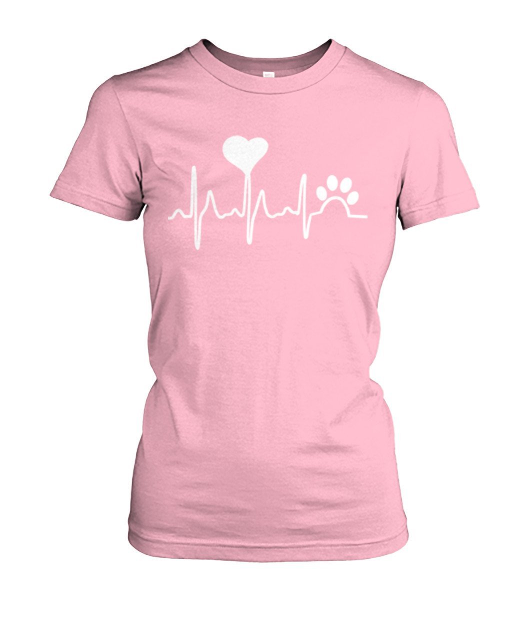 Tier Herzschlag Women's Crew Tee - TeePerfect