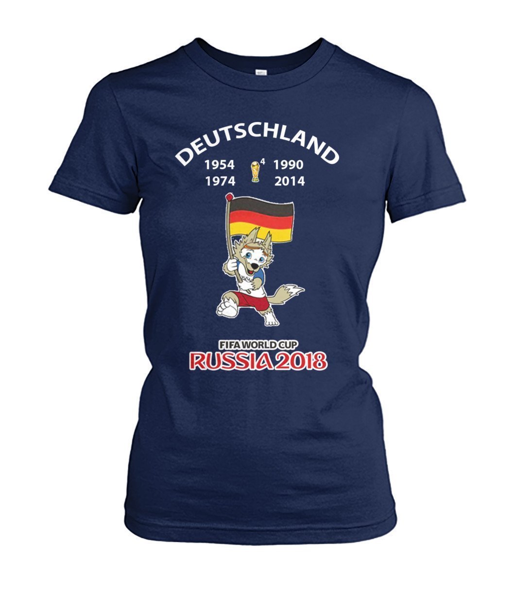 Deutschland Fußball WM 2018 Women's Crew Tee