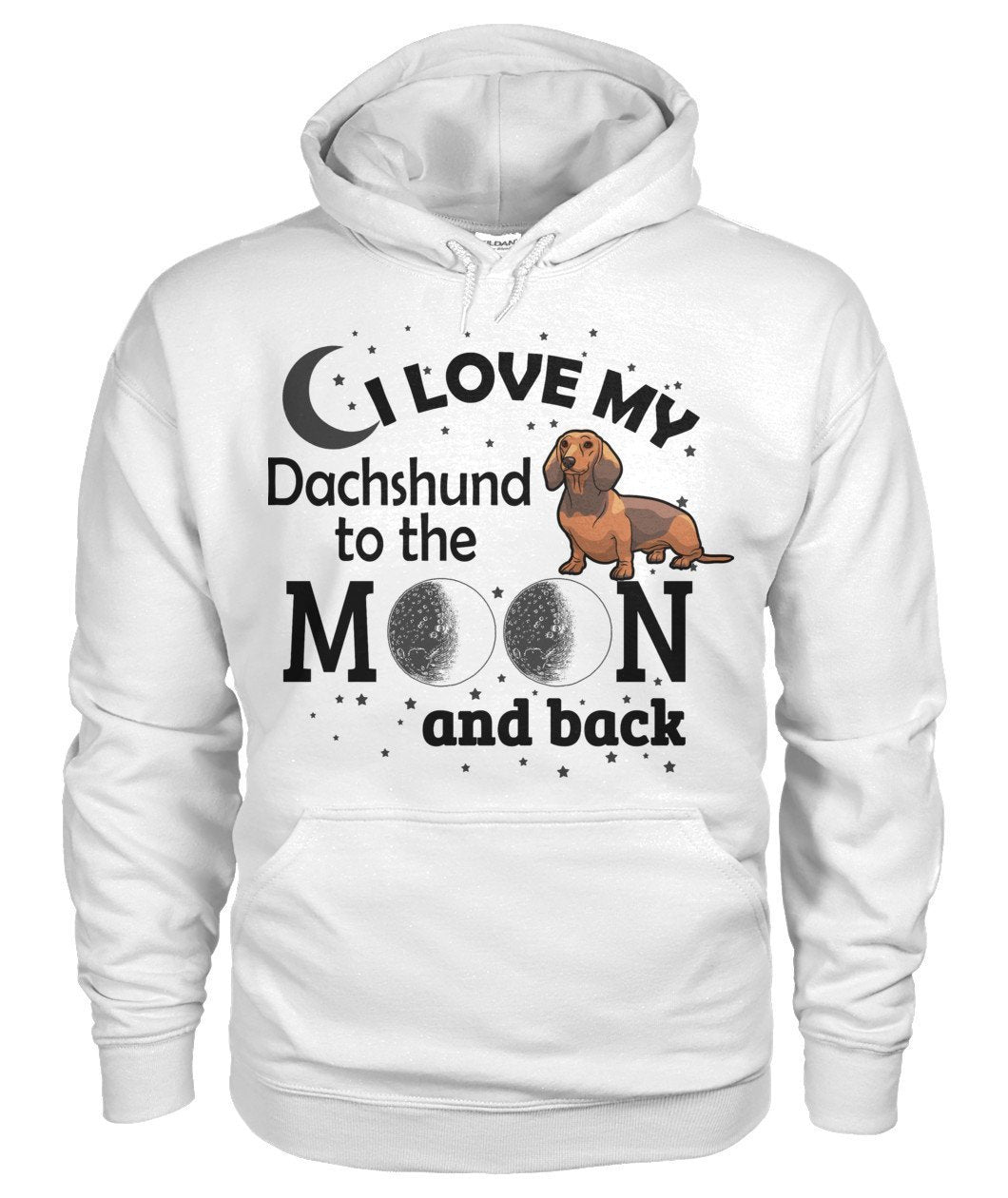 I Love My Dachshund Gildan Hoodie - TeePerfect