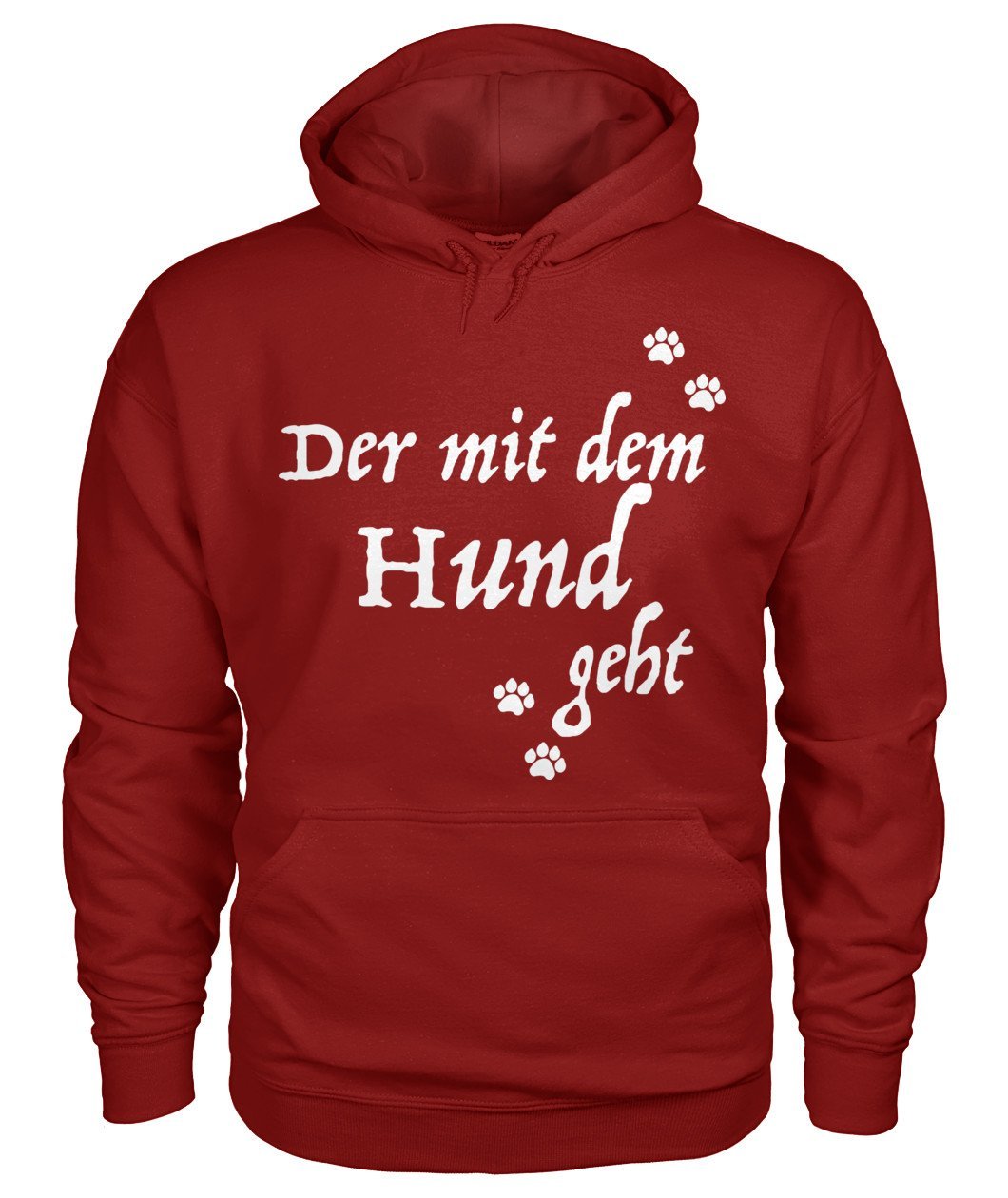 Der mit dem Hund geht Gildan Hoodie - TeePerfect