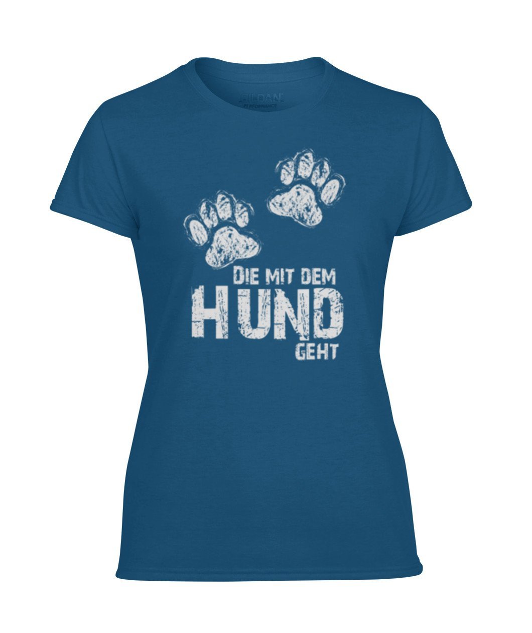 Die mit dem hund geht -- Women's Performance Tee - TeePerfect