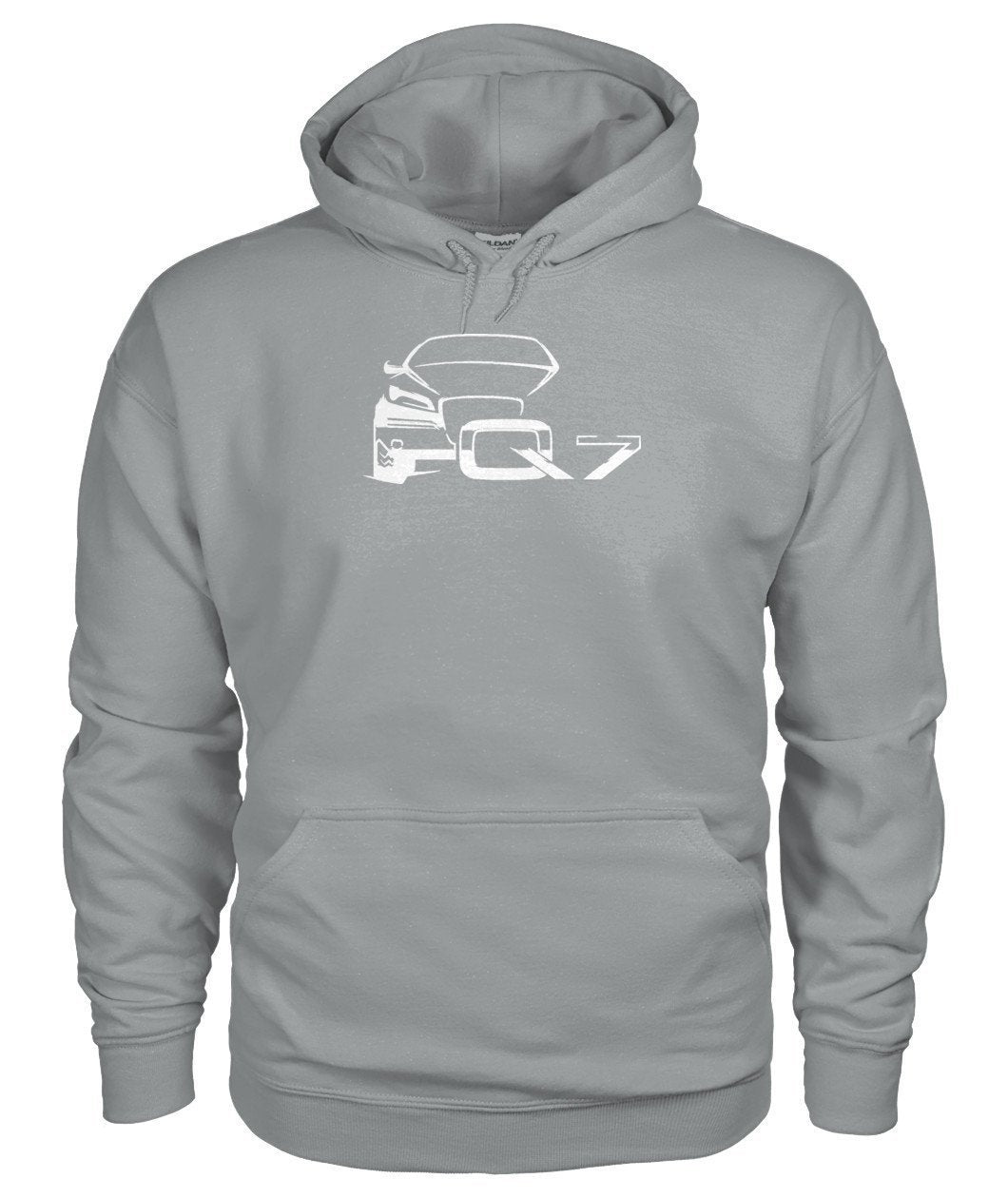 Audi Q7 Weiß Gildan Hoodie - TeePerfect