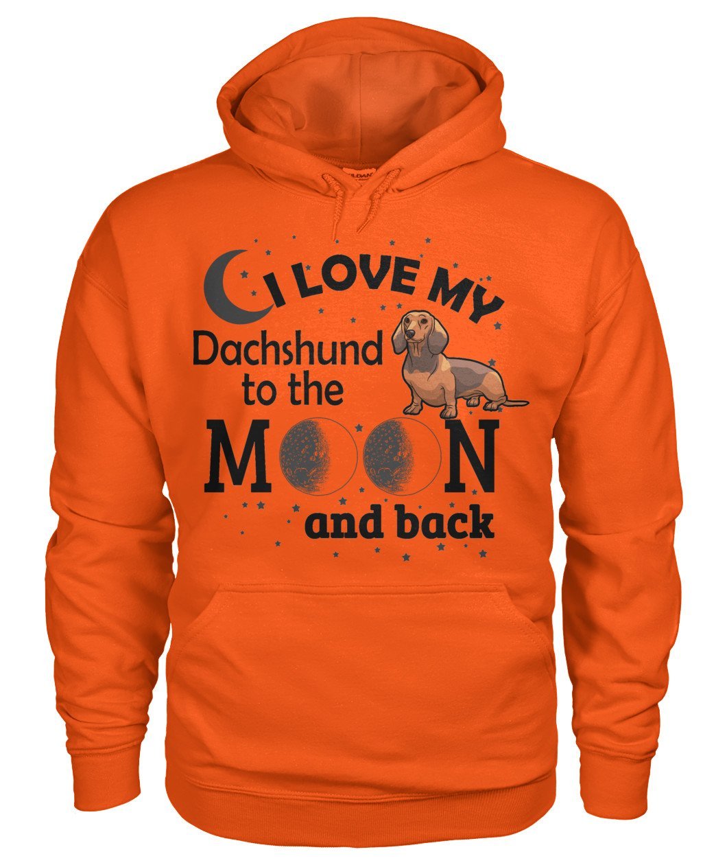 I Love My Dachshund Gildan Hoodie - TeePerfect