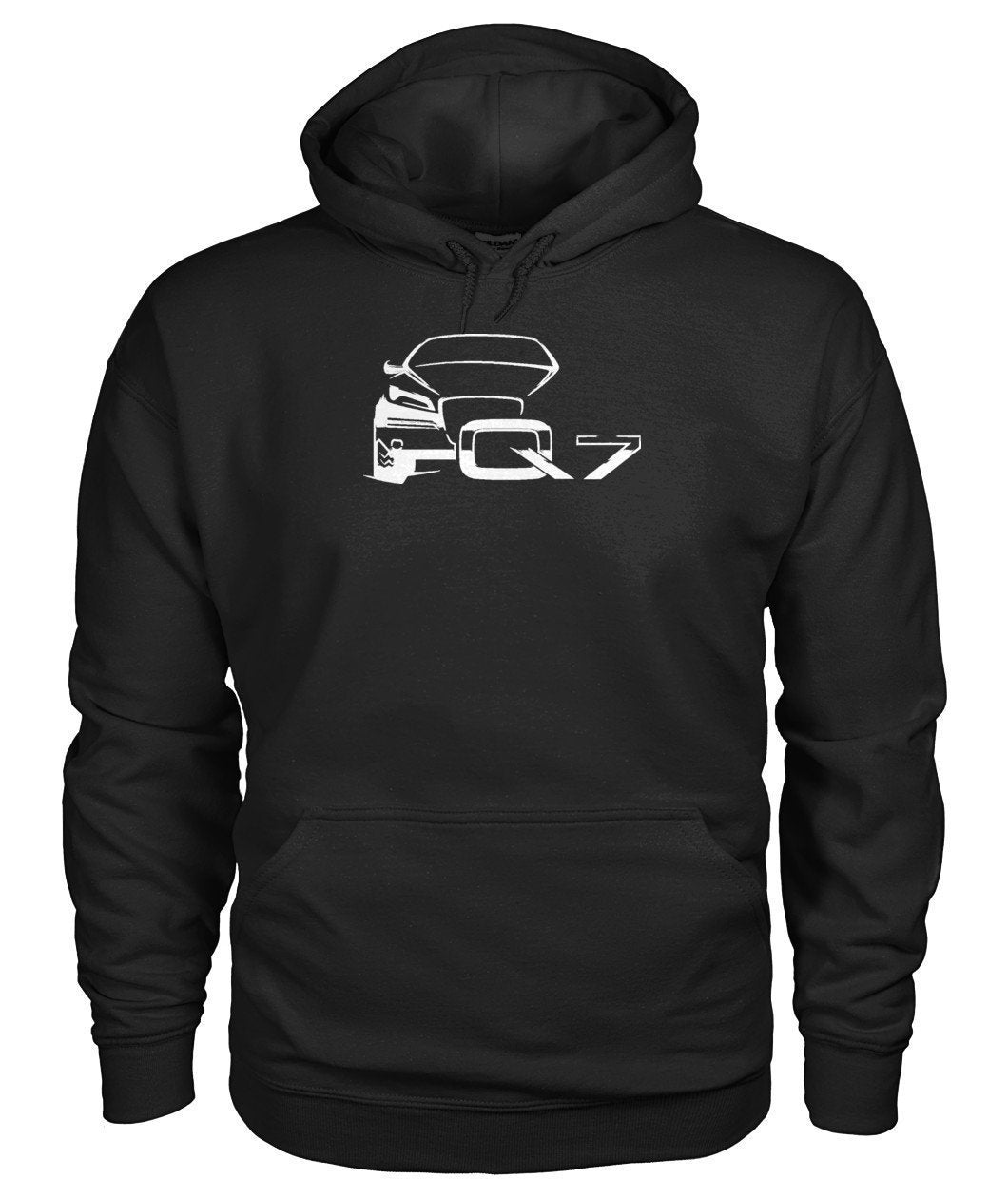 Audi Q7 Weiß Gildan Hoodie - TeePerfect