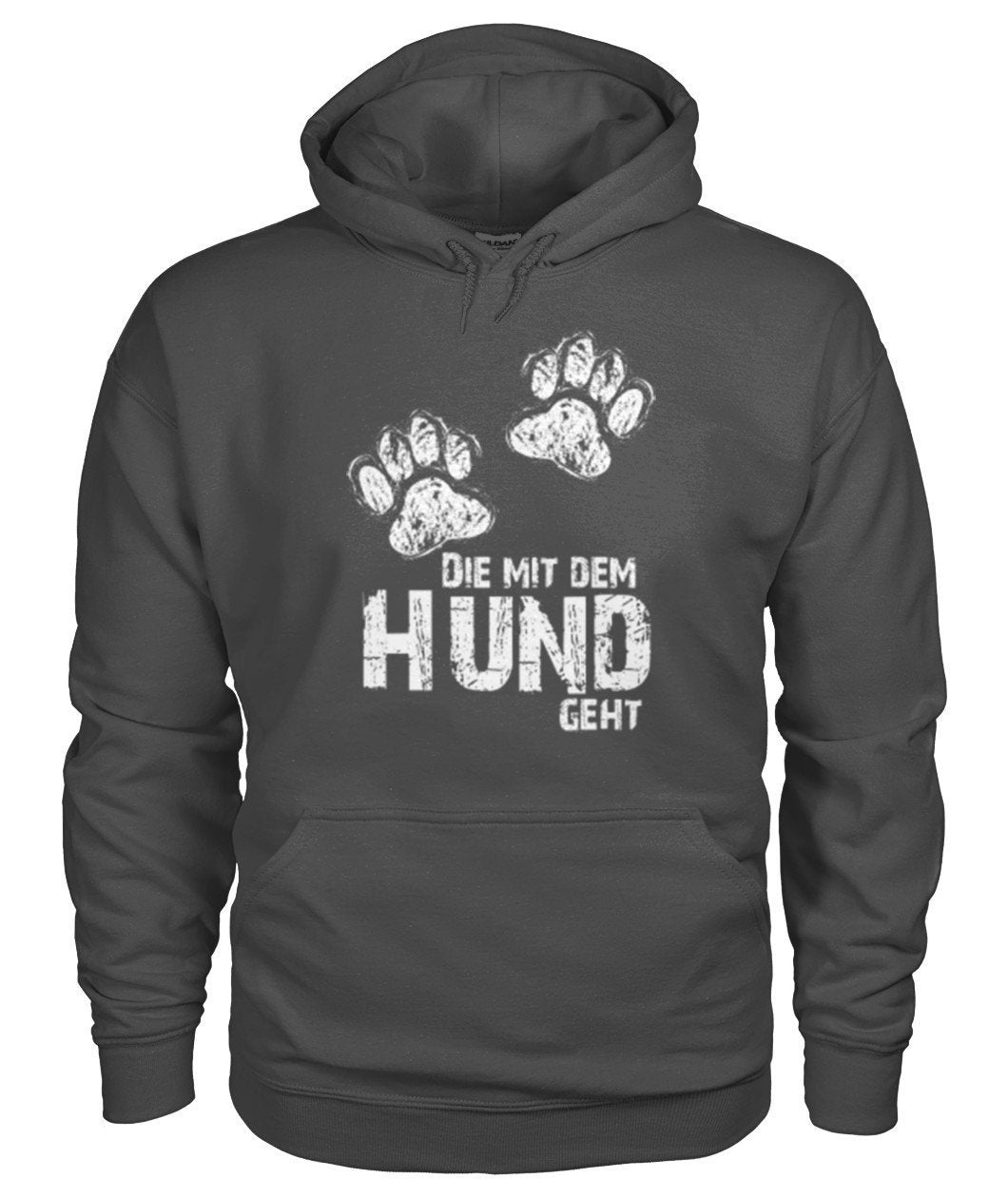 Die mit dem hund geht -- Gildan Hoodie - TeePerfect