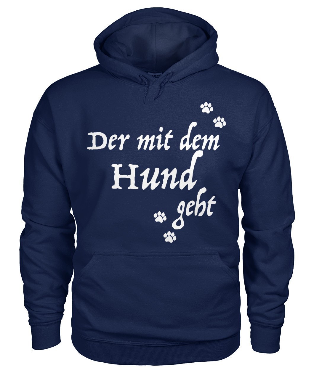 Der mit dem Hund geht Gildan Hoodie - TeePerfect