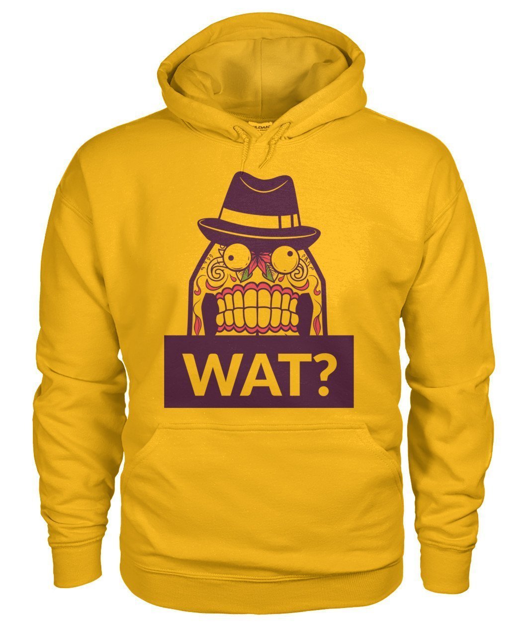 Wat? Gildan Hoodie - TeePerfect