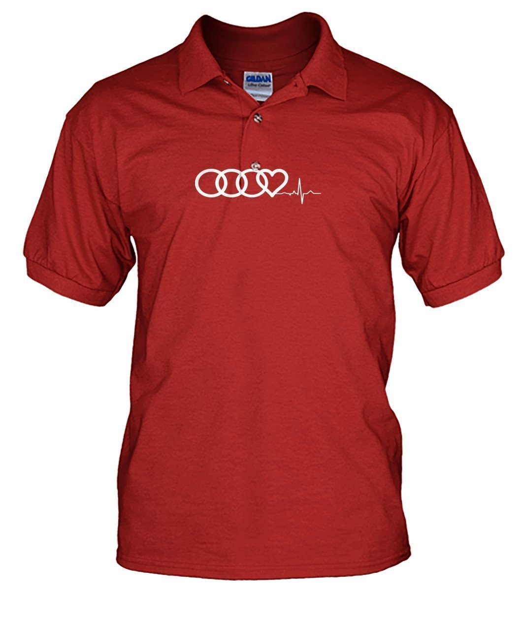 Audi Heart Beat Men's Polo - TeePerfect