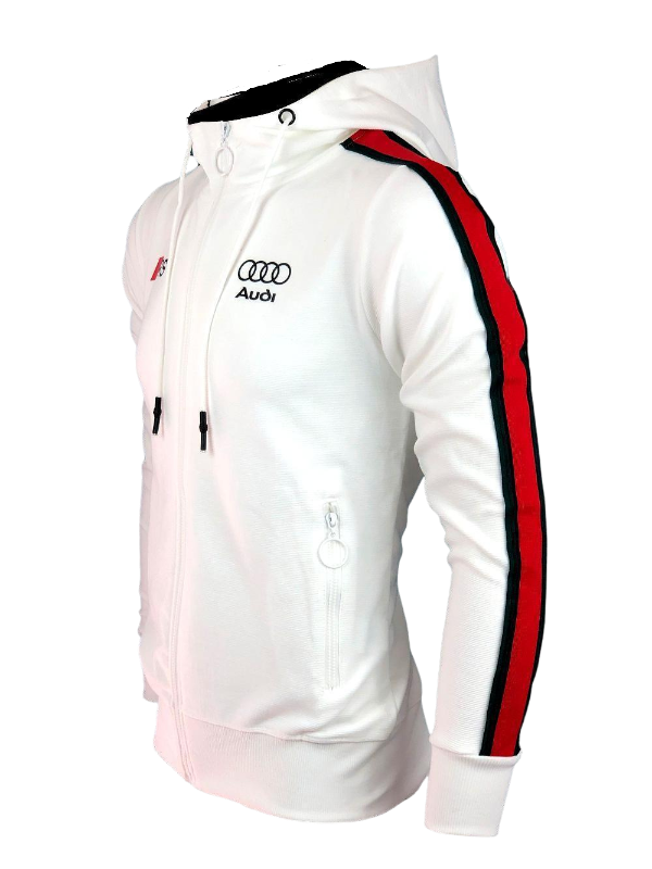 Audi Tracksuit Training White Bandes Red AUDI RS