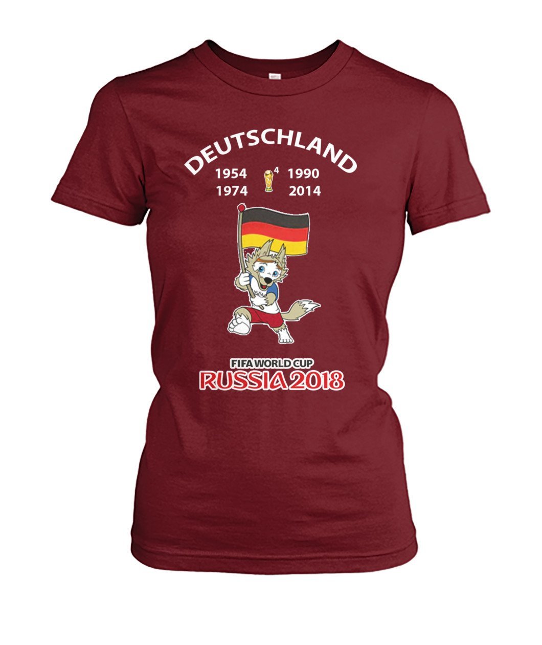 Deutschland Fußball WM 2018 Women's Crew Tee