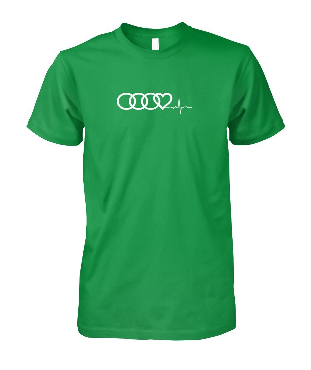 Audi Heart Beat Unisex Cotton T SHIRT - TeePerfect