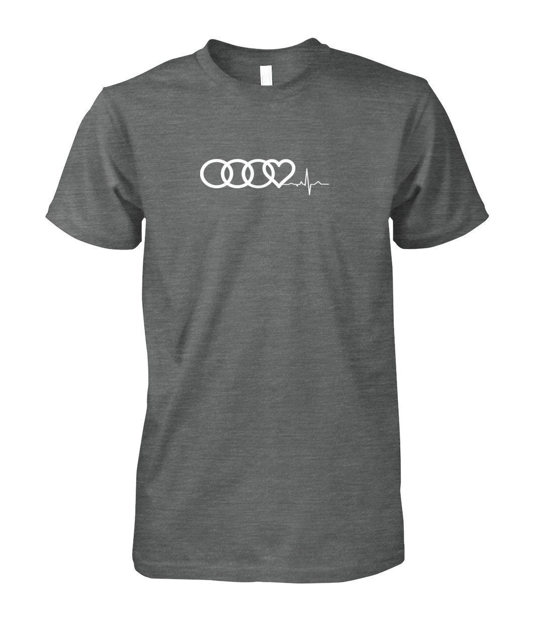 Audi Heart Beat Unisex Cotton T SHIRT - TeePerfect