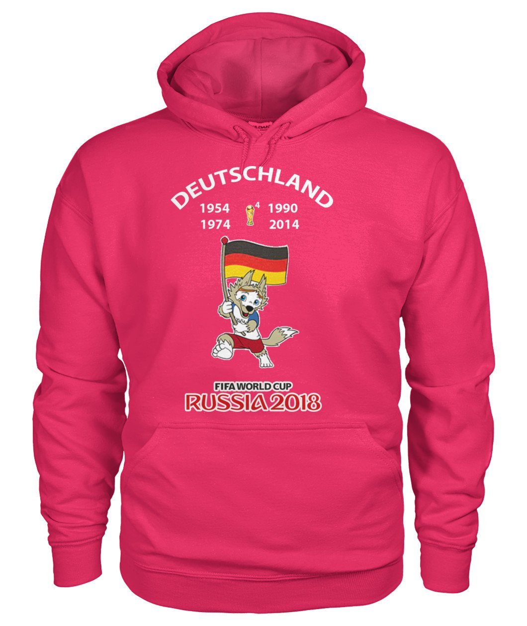 Deutschland Fußball WM 2018 Gildan Hoodie