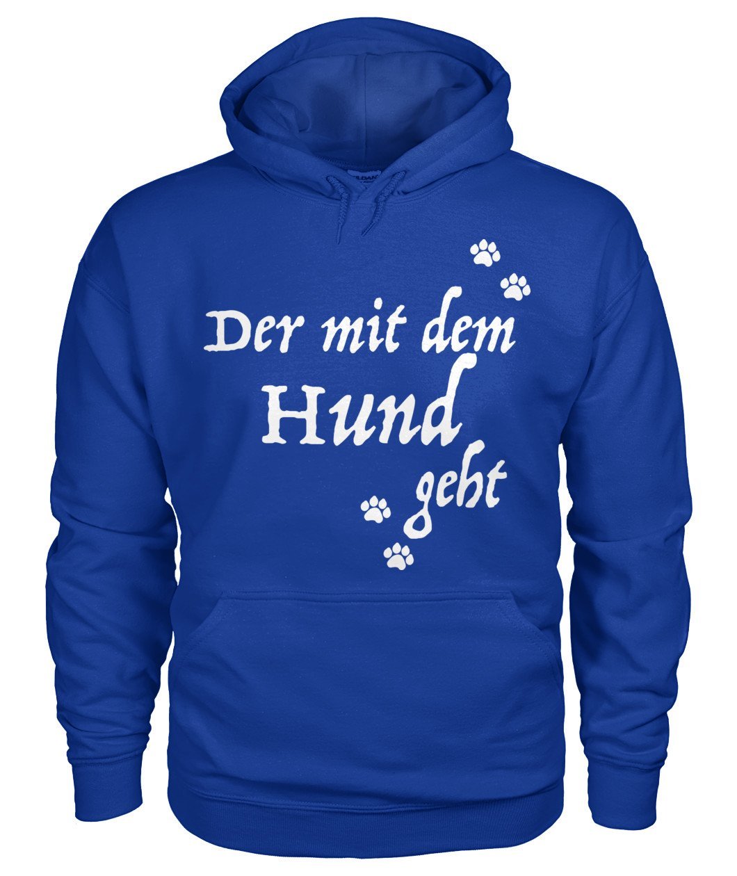 Der mit dem Hund geht Gildan Hoodie - TeePerfect