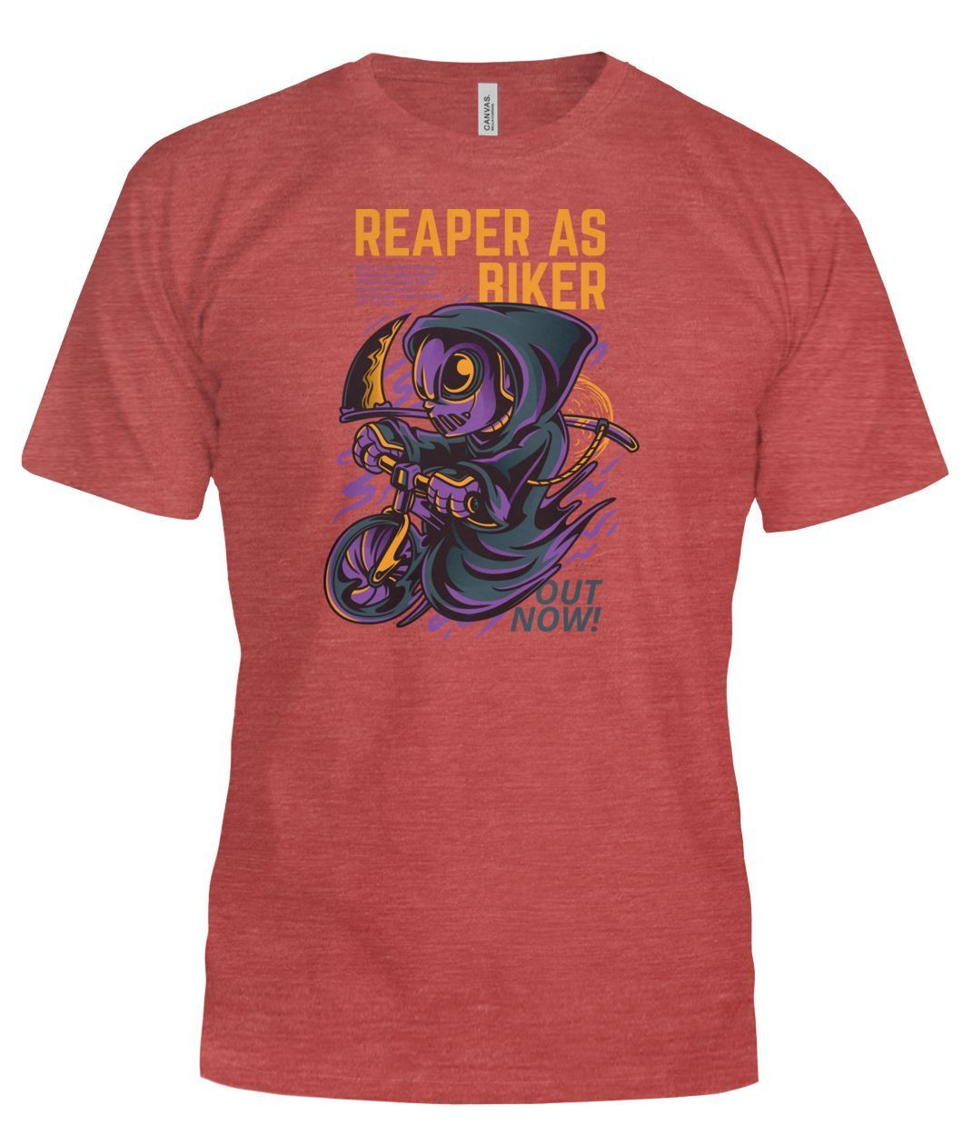Reaper as Biker Bella Canvas Tee