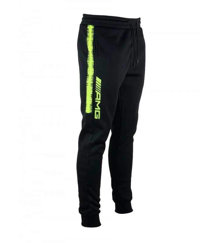 Mercedes Tracksuit Men Black/Yellow Sport