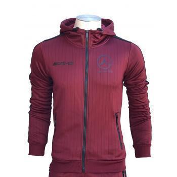 AMG Mercedes Navy Red Survetement Hiver Mode Homme-Survetement-AlphaPlace-Pixefy