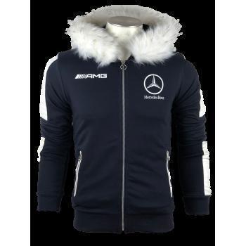 Survêtement Mercedes AMG 2019 Fourrure Bleu & Blanc-Survetement-AlphaPlace-Pixefy
