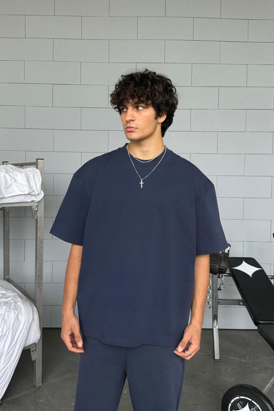 Basic Navy Oversize T-Shirt