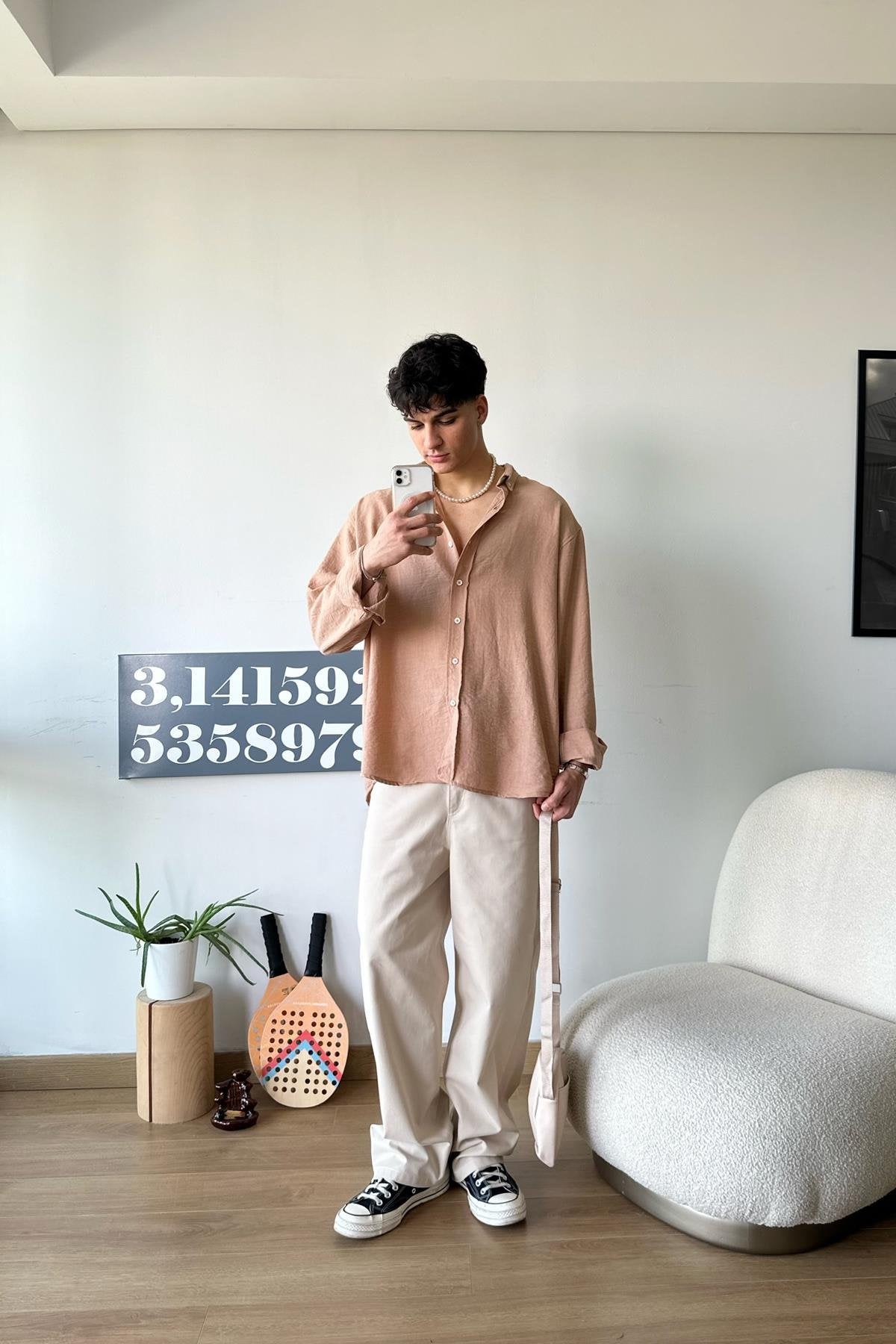 Chill Cozy Relax Fit Visone Shirt