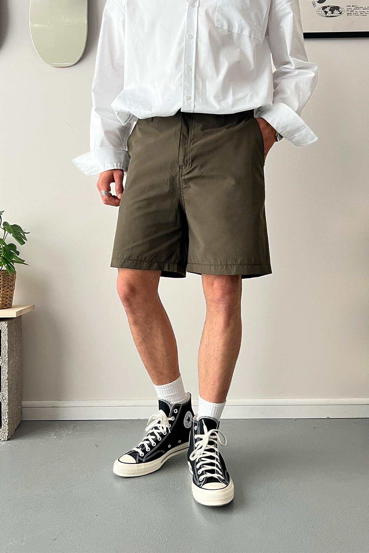 Extra Comfortable Black Fabric Shorts