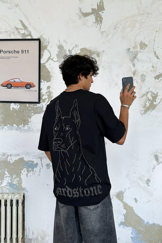 Noble Boy Stone Embroidered Oversize T-Shirt