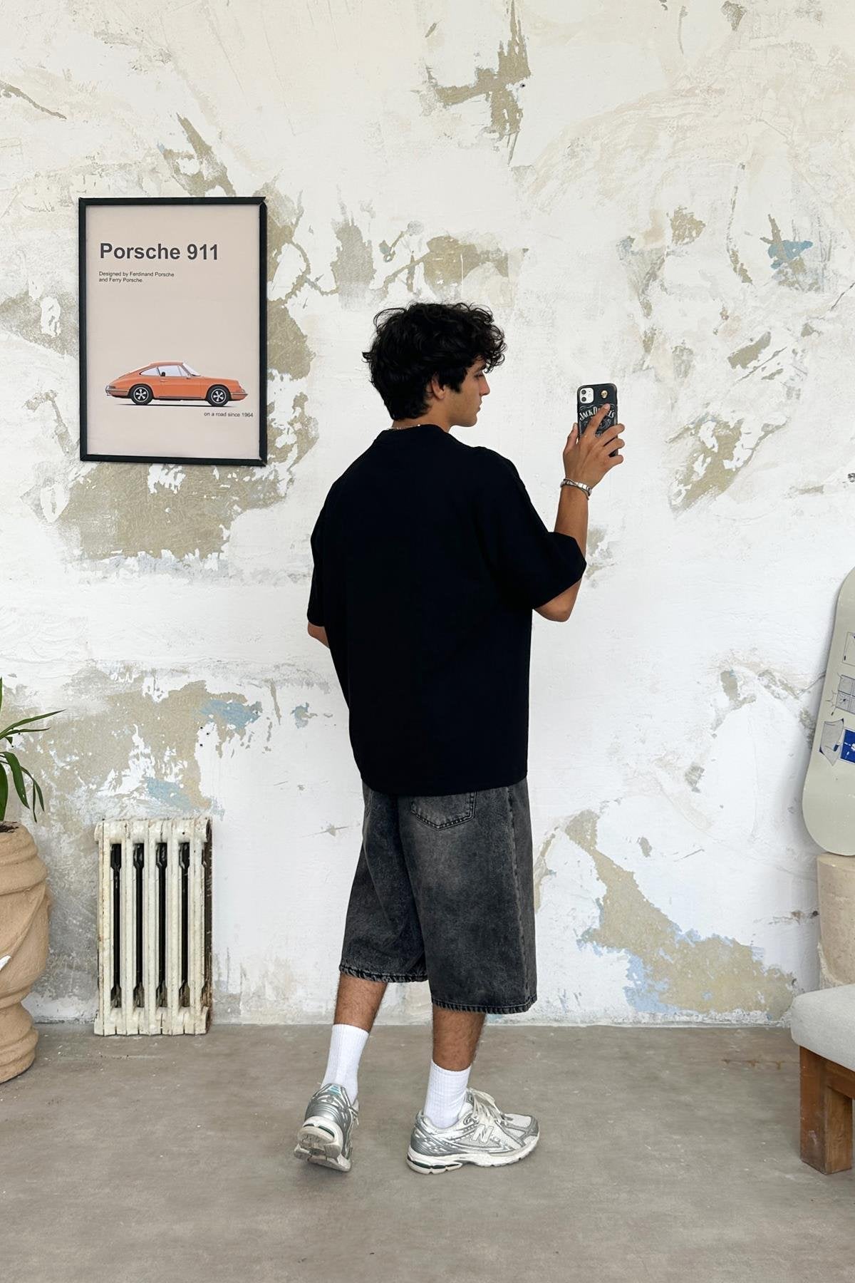 TheDad Embroidered Washed Oversize T-Shirt