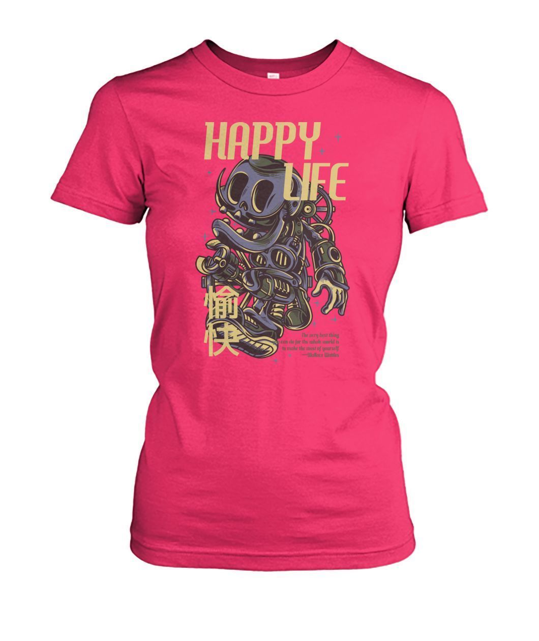 Happy Life Women's Crew Tee