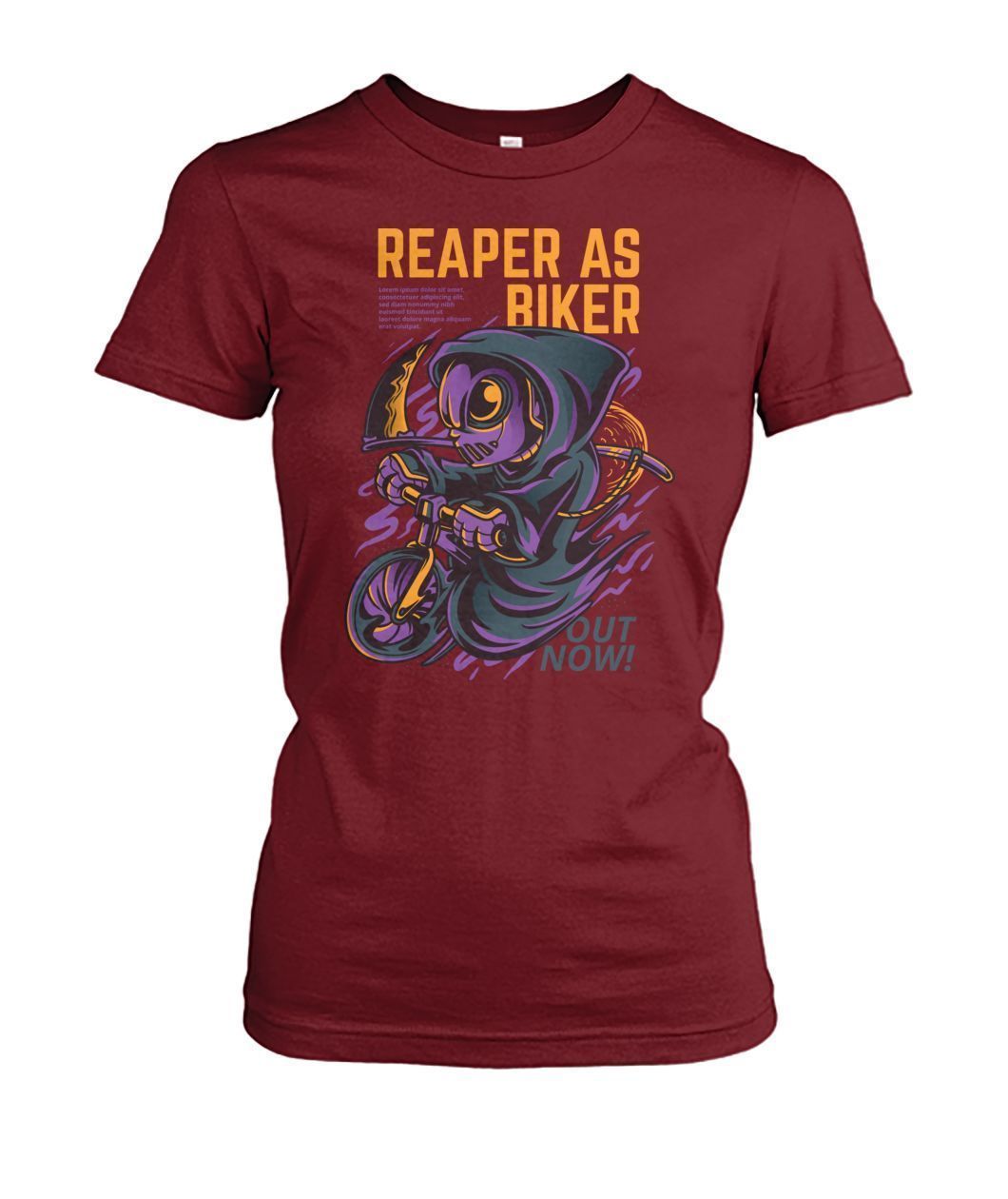 Reaper as Biker Women's Crew Tee