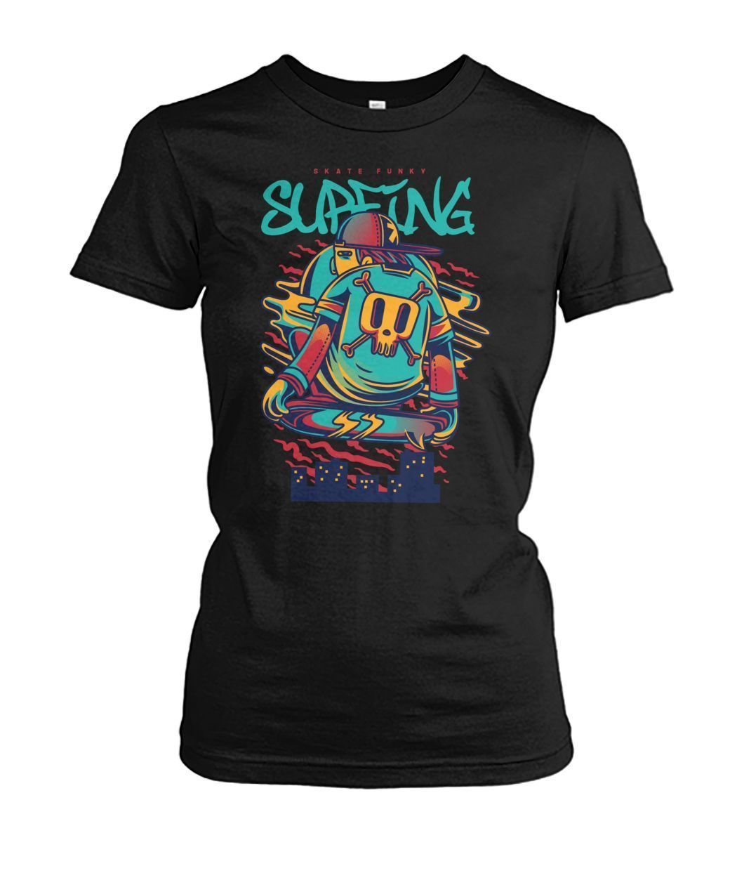 Surfing Women's Crew Tee