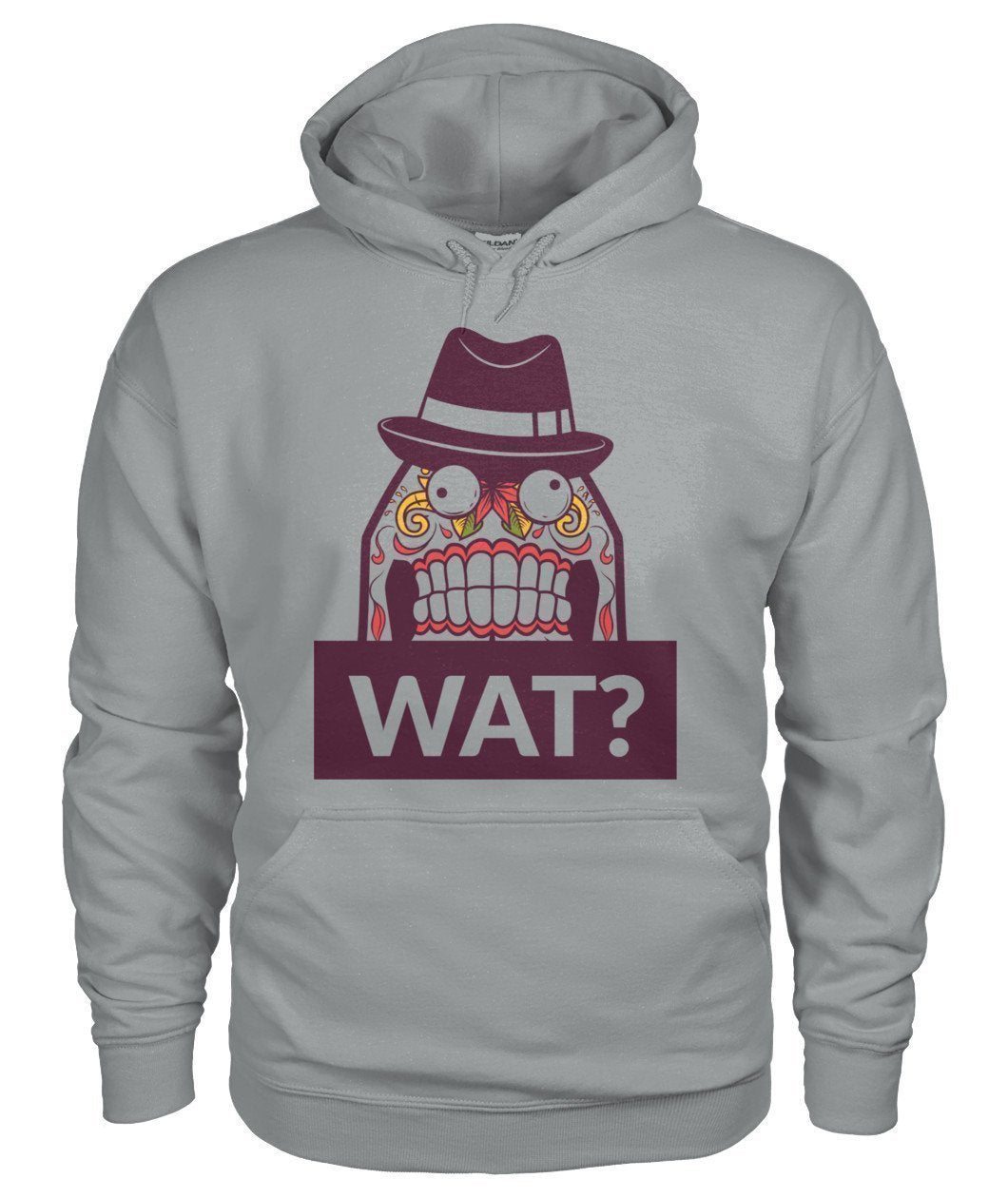 Wat? Gildan Hoodie - TeePerfect 