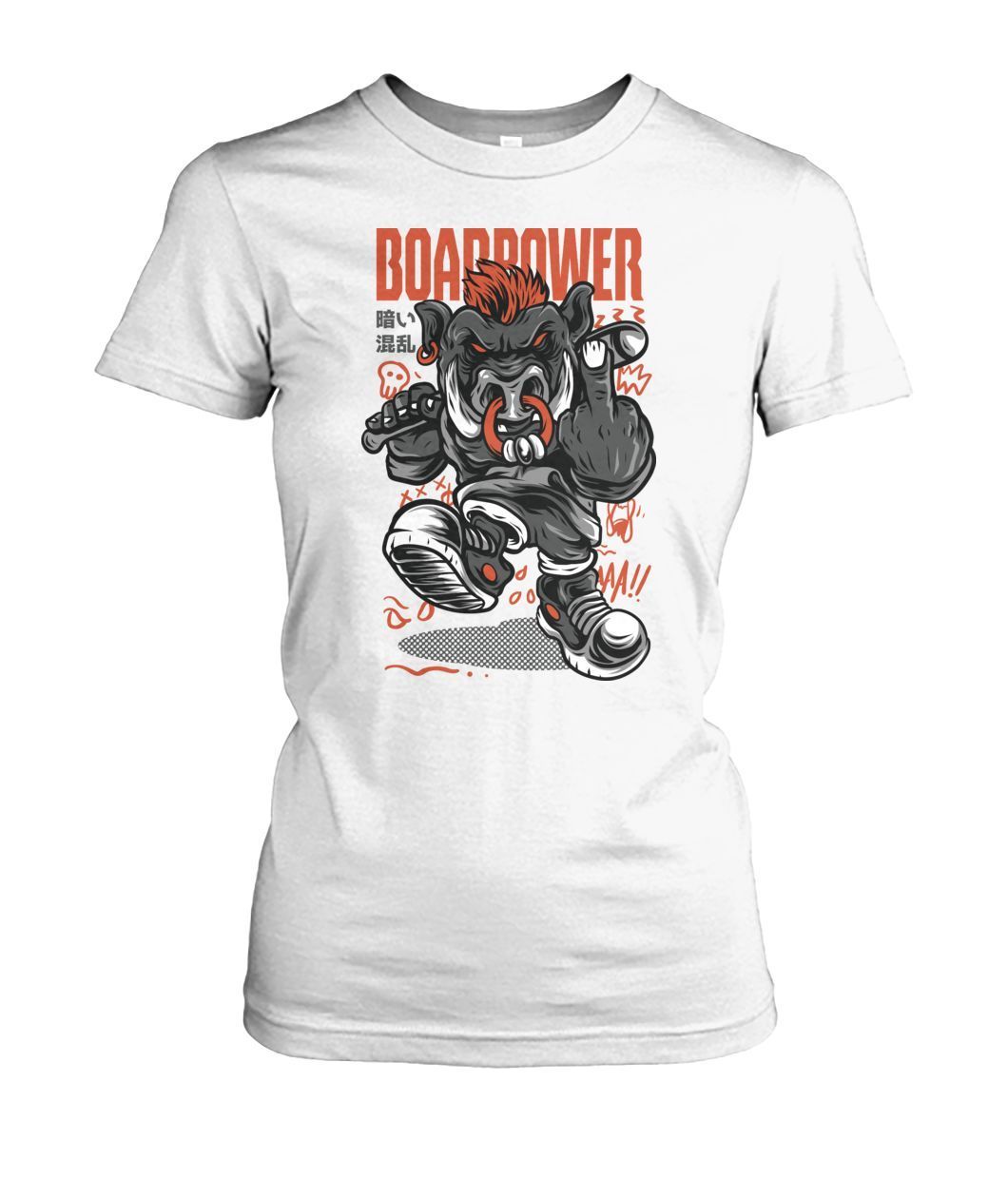 Boar Power Women's Crew Tee