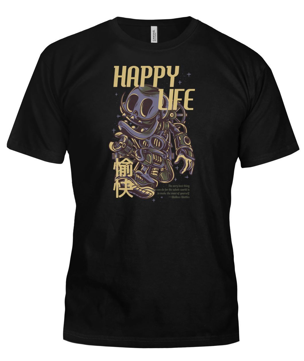 Happy Life Bella Canvas Tee