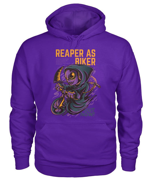 Reaper as Biker Unisex Hoodie