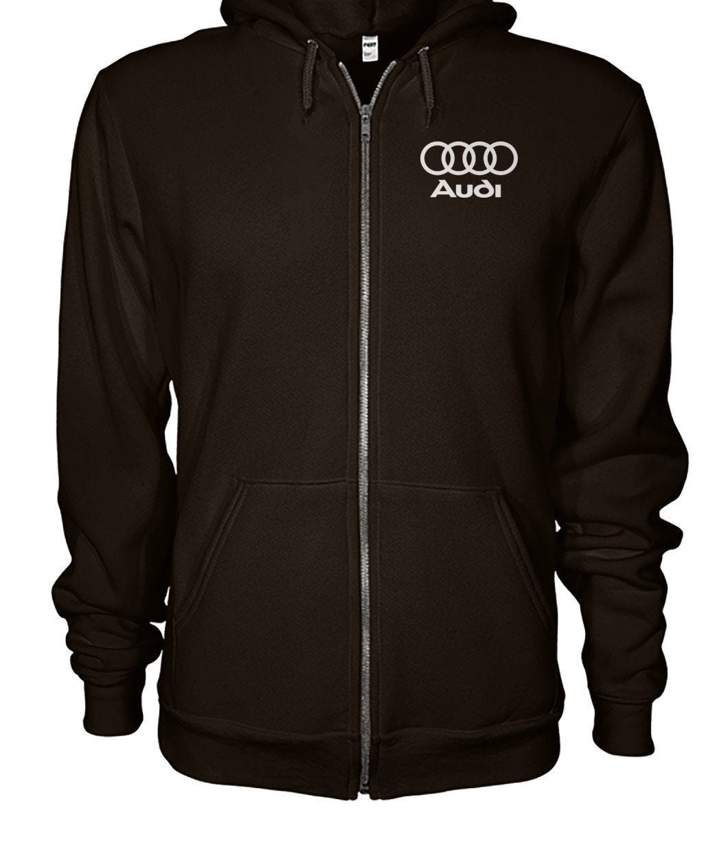 Audi Gildan Zip-Up Hoodie - TeePerfect 