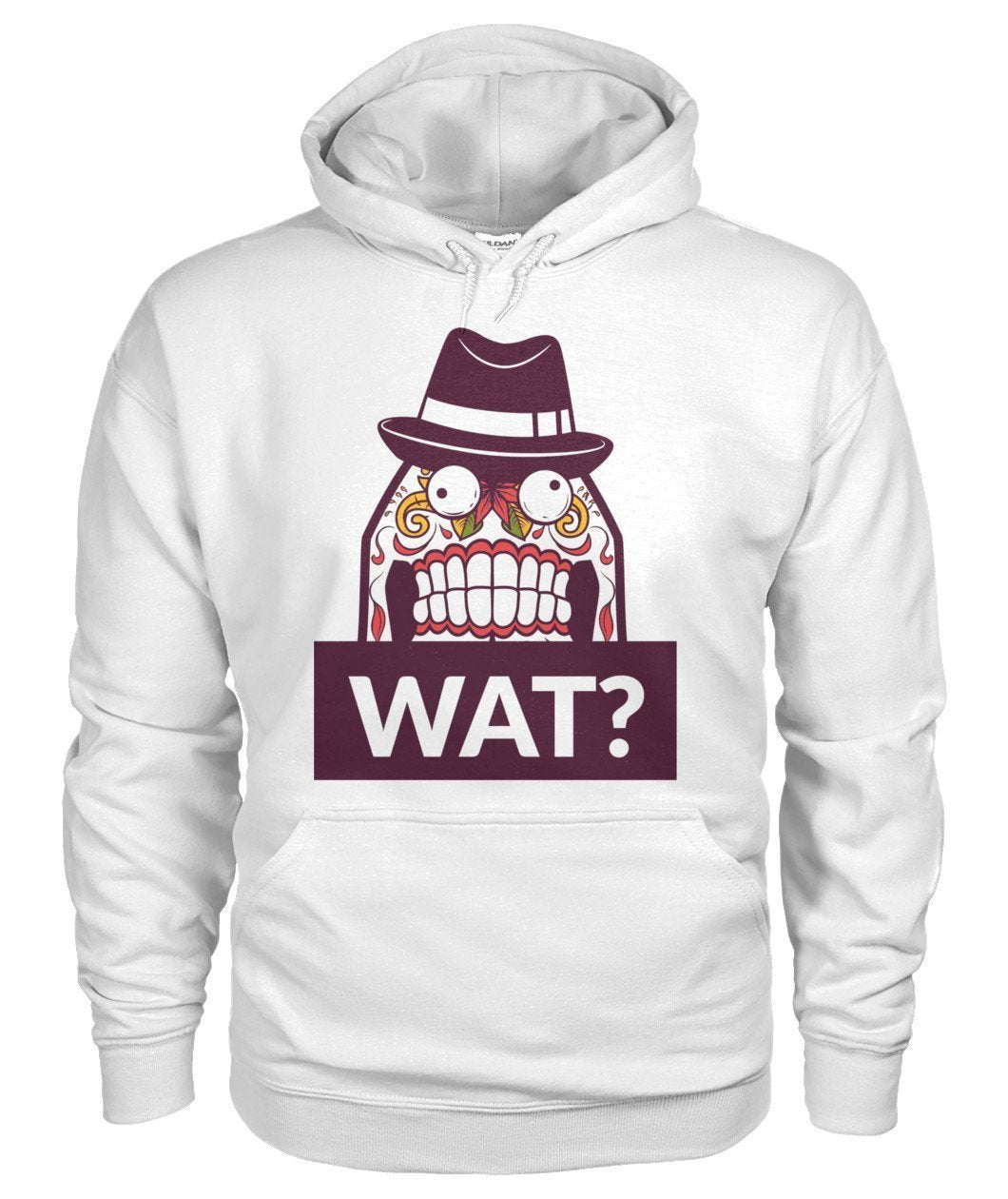 Wat? Gildan Hoodie - TeePerfect 